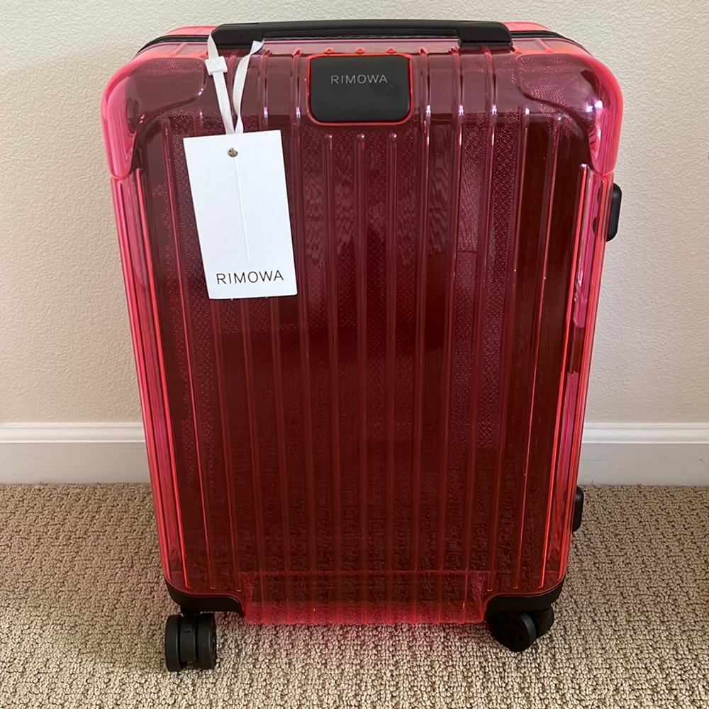 Neon Pink RIMOWA Transparent Carry On